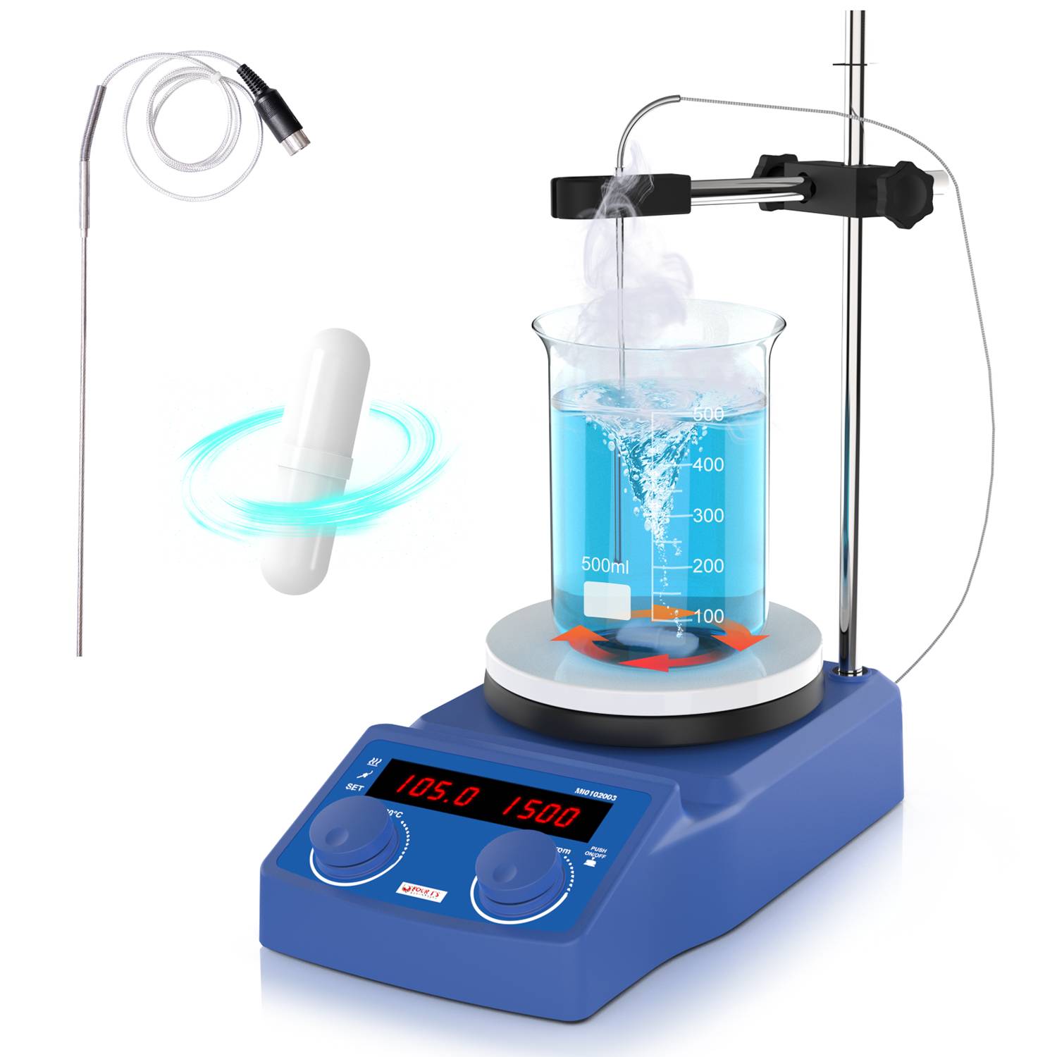 5寸经济型数显加热磁力搅拌器